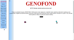 Desktop Screenshot of genofond.cz