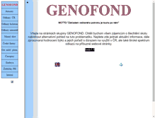 Tablet Screenshot of genofond.cz